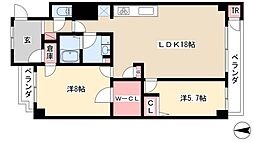 TRI-STAGE 2LDKの間取図画像