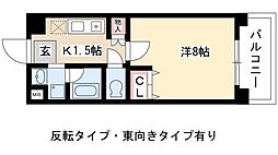 ガーデンハイツマルタカ2 1Kの間取図画像