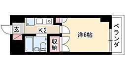 岩井橋ロイヤルハイツ 1Kの間取図画像