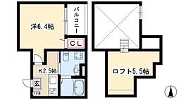 Vella 1Kの間取図画像