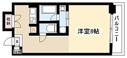 グランアベニュー栄 1DKの間取図画像