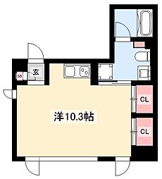 COZY菊井 ワンルームの間取図画像