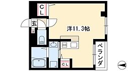 スワローハイム岩塚 ワンルームの間取図画像