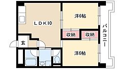 ファミール大畑 2LDKの間取図画像
