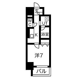 LAPISTWOLES 1Kの間取図画像
