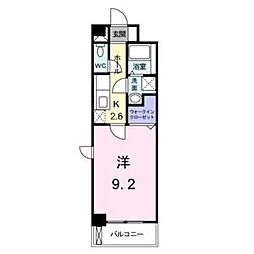 ヴィラ清寿 1Kの間取図画像
