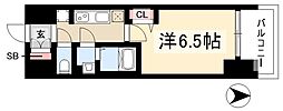 プレサンス伏見アーバンベース 1Kの間取図画像