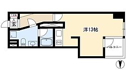グランアベニュー栄 ワンルームの間取図画像