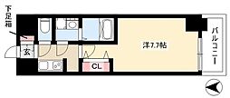 S-RESIDENCE庄内通North 1Kの間取図画像