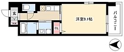 ラレジーナグランデ 1Kの間取図画像