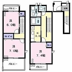 ニュー昇寿 3Kの間取図画像