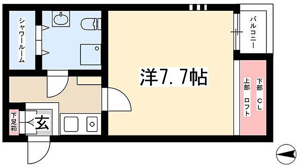 インフィニティ今池 ｜愛知県名古屋市千種区仲田1丁目(賃貸アパート1K・4階・24.47㎡)の写真 その2