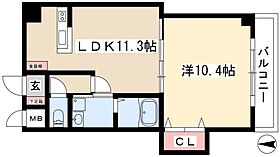 プロビデンス葵タワー  ｜ 愛知県名古屋市東区葵2丁目11-13（賃貸マンション1LDK・6階・46.36㎡） その2