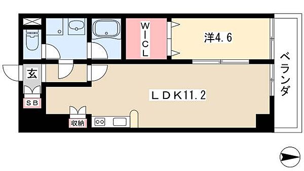 フォレシティ新栄 ｜愛知県名古屋市中区新栄1丁目(賃貸マンション1LDK・4階・40.95㎡)の写真 その2