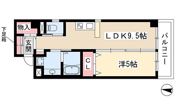 MT栄 ｜愛知県名古屋市中区栄5丁目(賃貸マンション1LDK・9階・44.34㎡)の写真 その2