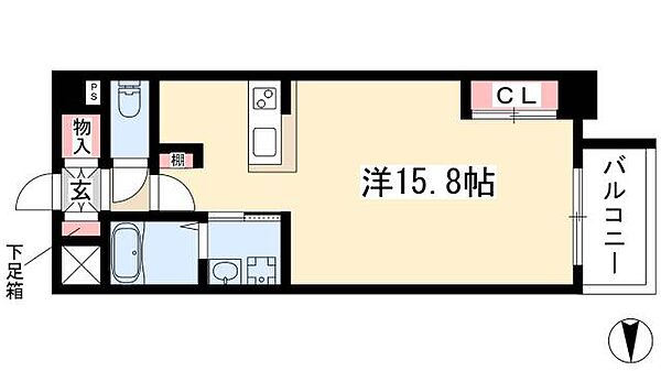 グラヴィス鶴舞 ｜愛知県名古屋市中区千代田5丁目(賃貸マンション1R・2階・40.00㎡)の写真 その2