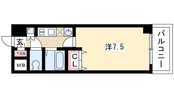 CITY SPIRE 名駅北 ｜愛知県名古屋市西区則武新町3丁目(賃貸マンション1K・9階・24.36㎡)の写真 その2