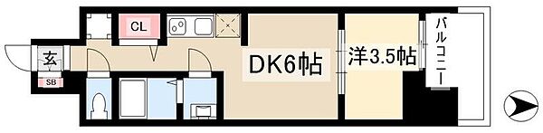 プレサンス今池駅前フェルディノ ｜愛知県名古屋市千種区今池5丁目(賃貸マンション1DK・15階・25.47㎡)の写真 その2