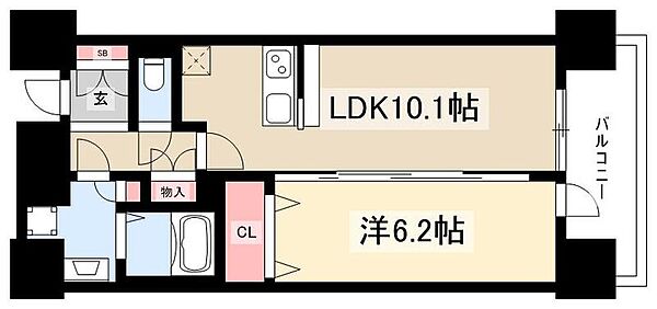 プレサンス丸の内リラティ ｜愛知県名古屋市中区丸の内3丁目(賃貸マンション1LDK・11階・39.88㎡)の写真 その2