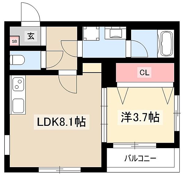 MOVE中村公園 ｜愛知県名古屋市中村区元中村町1丁目(賃貸アパート1LDK・1階・31.27㎡)の写真 その2