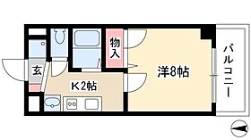 プラーチド  ｜ 愛知県名古屋市中村区名駅5丁目3-10（賃貸マンション1K・8階・24.57㎡） その2