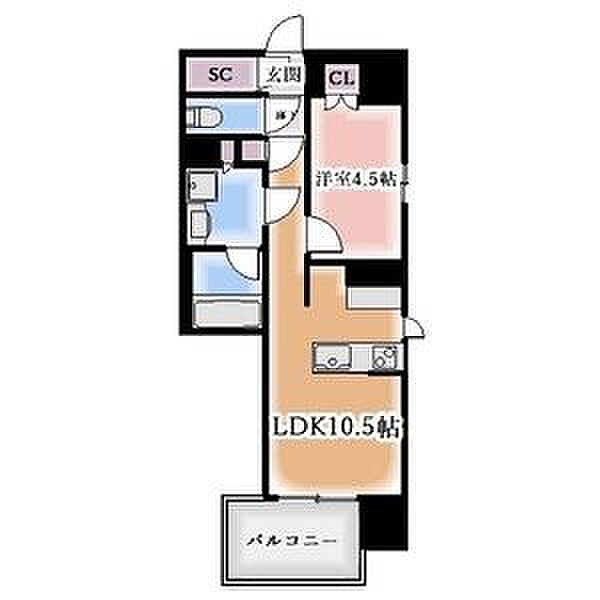 オープンレジデンシア大須FRONT ｜愛知県名古屋市中区大須2丁目(賃貸マンション1LDK・8階・37.21㎡)の写真 その2