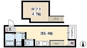 フレクール浄心  ｜ 愛知県名古屋市西区名西2丁目18-10-2（賃貸アパート1R・2階・20.00㎡） その2