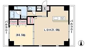 サンエスケーイワタ丸の内  ｜ 愛知県名古屋市中区丸の内1丁目12-23（賃貸マンション1LDK・6階・67.32㎡） その2