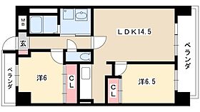 プランドール笠取  ｜ 愛知県名古屋市西区笠取町1丁目77（賃貸マンション2LDK・2階・60.06㎡） その2