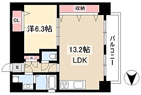 セントラルハイツ栄  ｜ 愛知県名古屋市中区栄4丁目15-15（賃貸マンション1LDK・13階・47.19㎡） その2