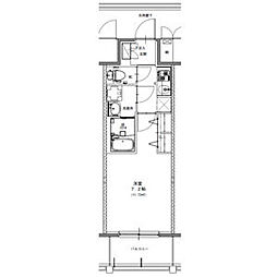 S-RESIDENCE浅間町駅前axial(アクシャル) 13階1Kの間取り