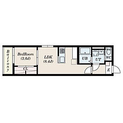 Delica高畑西 3階