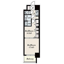 S-RESIDENCE六番町 4階2Kの間取り