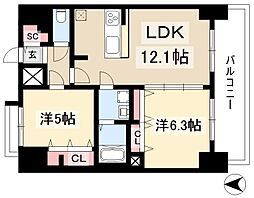 間取図画像 2LDK