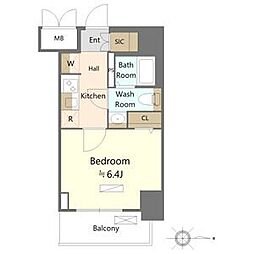 SHOKEN Residence名古屋NORTH 10階1Kの間取り