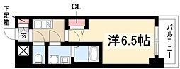 S-RESIDENCE今池駅前 12階1Kの間取り