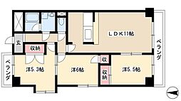 ＩＴＯＨ壱番館 3階3LDKの間取り