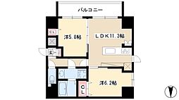 LIBERTA CARINO 5階2LDKの間取り