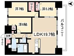 Ceres Daimon 3LDKの間取図画像
