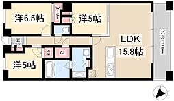 ザ・パークハウス名古屋 3LDKの間取図画像