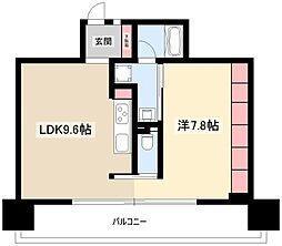 アーデン泉プレミア 1LDKの間取図画像