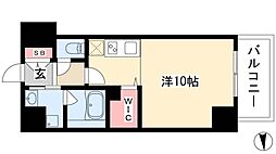 アビタシオン内山 ワンルームの間取図画像