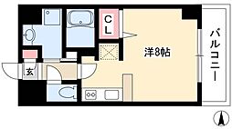 グランルージュ栄2 ワンルームの間取図画像
