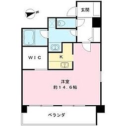 メゾンドオーキッド ワンルームの間取図画像