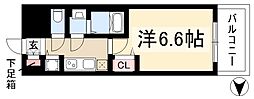 プレサンス千種アイル 1Kの間取図画像
