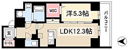 シトラスガーデン 1LDKの間取図画像