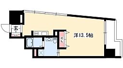 RESIDIA東桜2 ワンルームの間取図画像