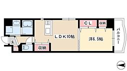 第13オオタ 1LDKの間取図画像
