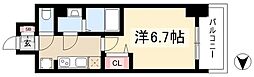 メイクス鶴舞2 1Kの間取図画像