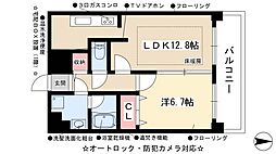 プレサンス名古屋STATIONアブソリュート 1LDKの間取図画像
